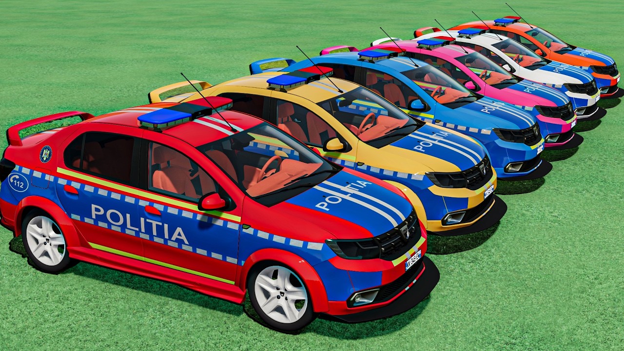 TRANSPORTING ALL POLICE SUV WOW ! FS22