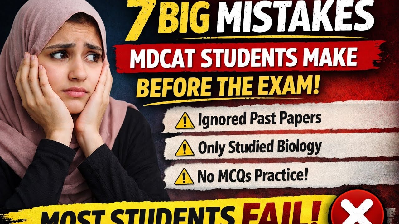 &ldquo;7 Biggest Mistakes Students Make Before MDCAT | Don&rsquo;t Ruin Your Attempt&rdquo;