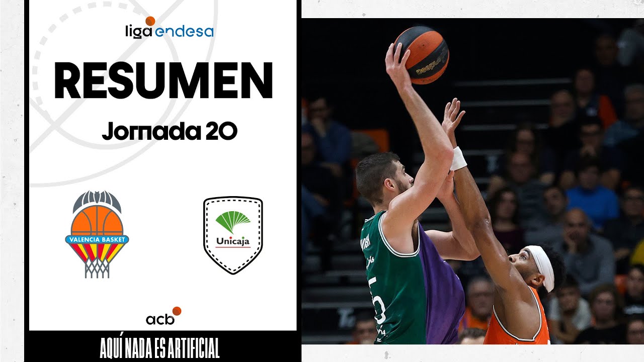 Valencia Basket - Unicaja (63-83) RESUMEN | Liga Endesa 2023-24