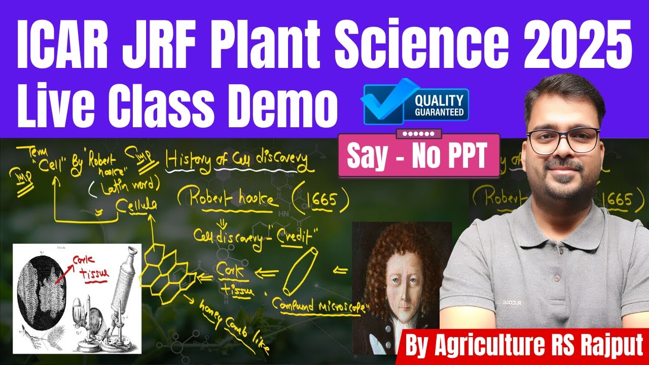 Live Class Demo - ICAR JRF Plant Science 2025 Exam Preparation | Agriculture RS Rajput