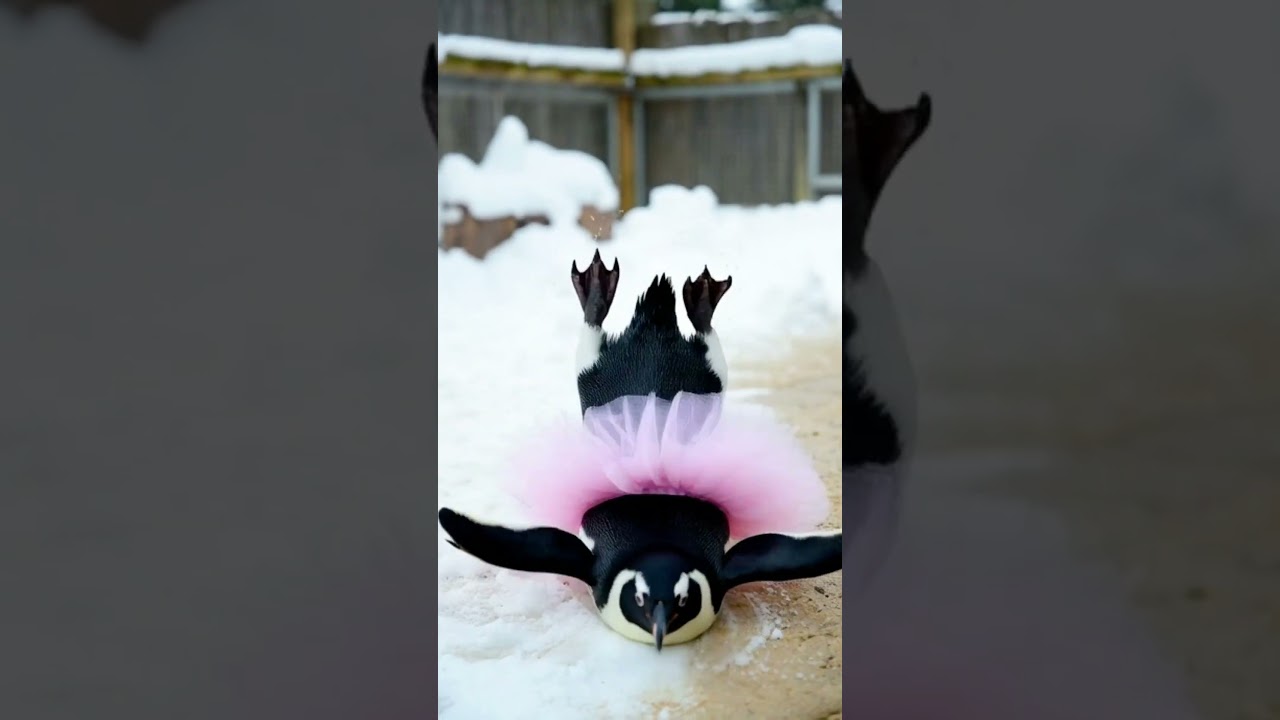 When penguins decide to be comedians 😂🐧$