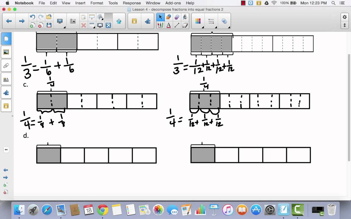 Module 5 Lesson 4 decompose fractions