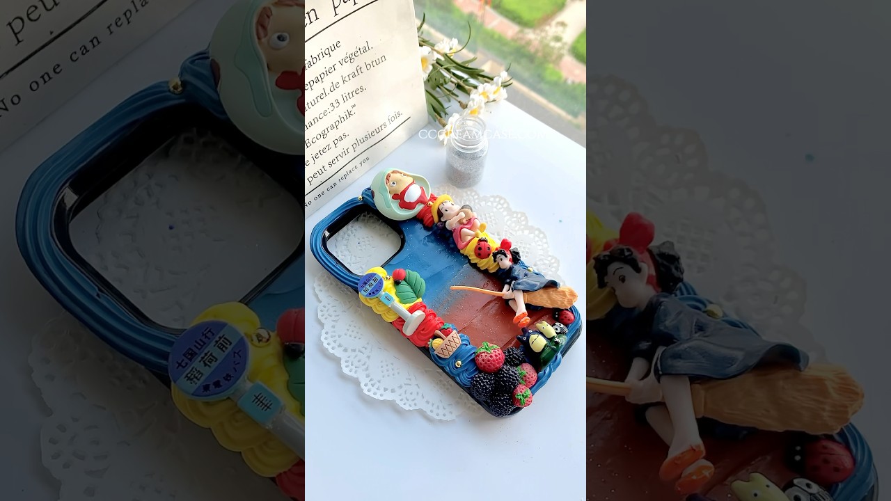 Mix Characters from Studio Ghibli #handmade #craft #phonecasediy #cutecase #asmr #spiritedaway