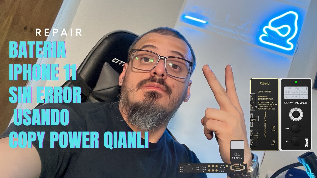CAMBIO DE BATERIA IPHONE 11 SIN ERROR AL 100% USANDO COPY POWER QIANLI