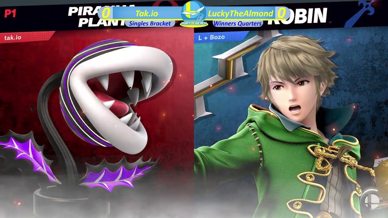 SocaSmash 164 Ultimate Singles: Tak.io (Piranha Plant) vs LuckyTheAlmond (Robin, Isabelle) WinQrtrs