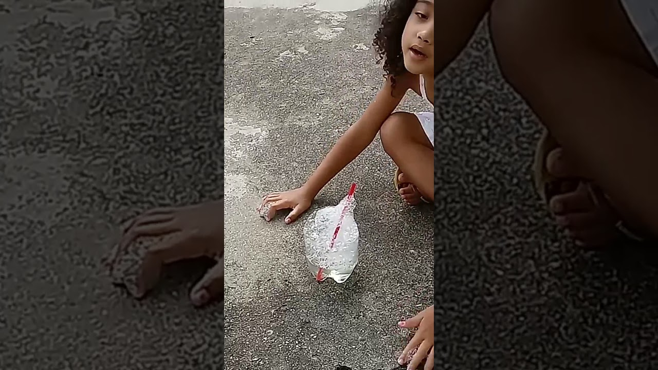 Brincando com bolhas de sabão