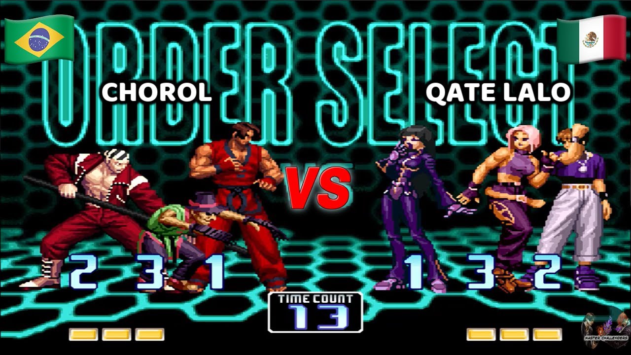 CHOROL vs QATE LALO Peligroso Choi de Brasil reta a Poderosa Kula de México KOF 2002