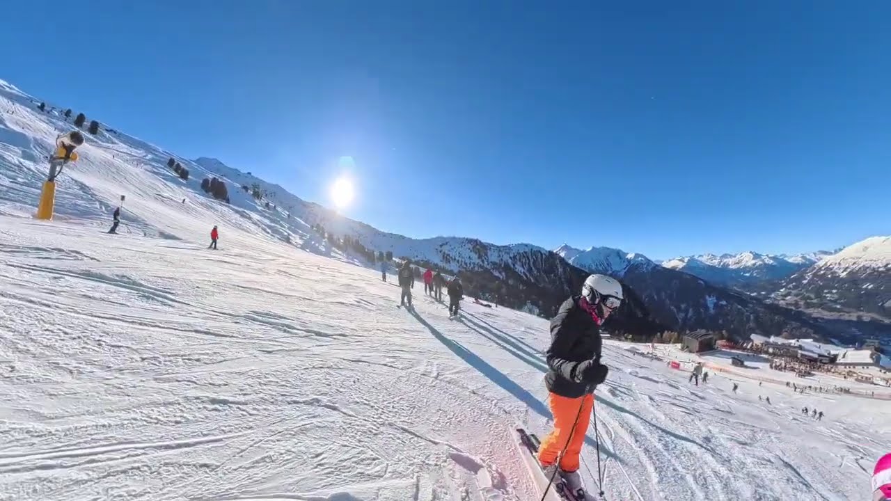 🎿 Ski fahren am Hochzeiger, Blaue Pisten 1 + 1a +1b im Pitztal mit der Insta360X5