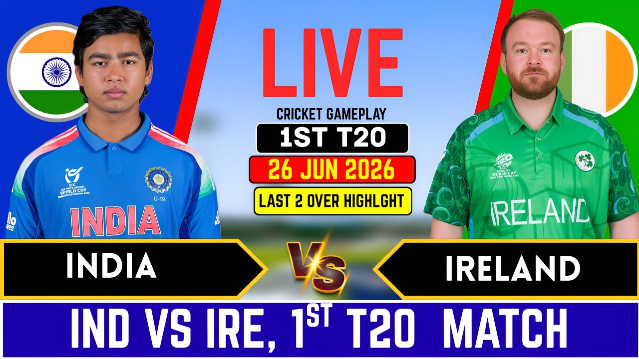 India vs Ireland 1st T20 Match l IND vs IRE  Live Score and commentary, Last Over Highlights