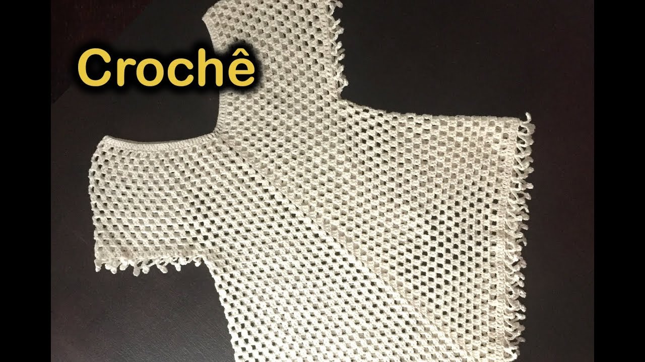 Saída de praia infantil / vestido infantil -- Crochê