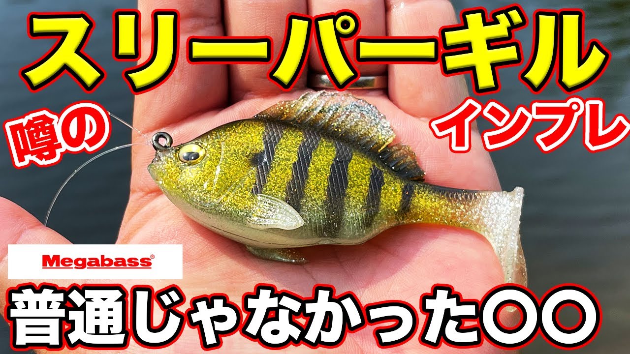 【バス釣り】スリーパーギル（メガバス）のインプレ!!ダークスリーパーとの違いやギル系だと思ったが...【ギルネスト】【スイムベイト】