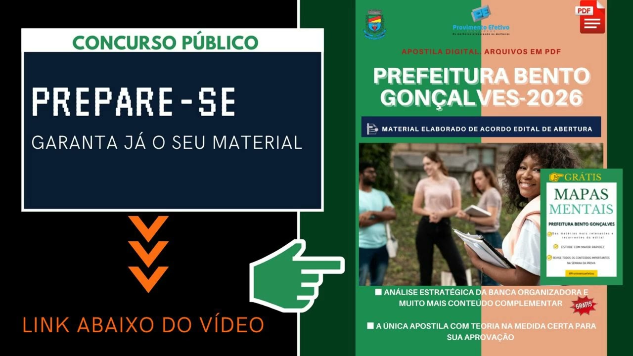 Apostila Pref Bento Gonçalves Enfermeiro 2026