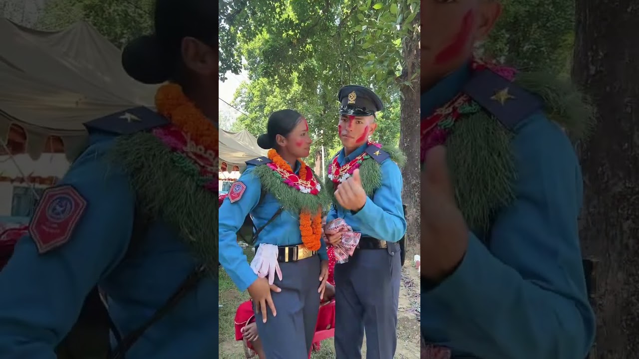 Nepal police officer ASI #keeploving #nepalpolice #nepalarmy #passout #policeofficer #exam