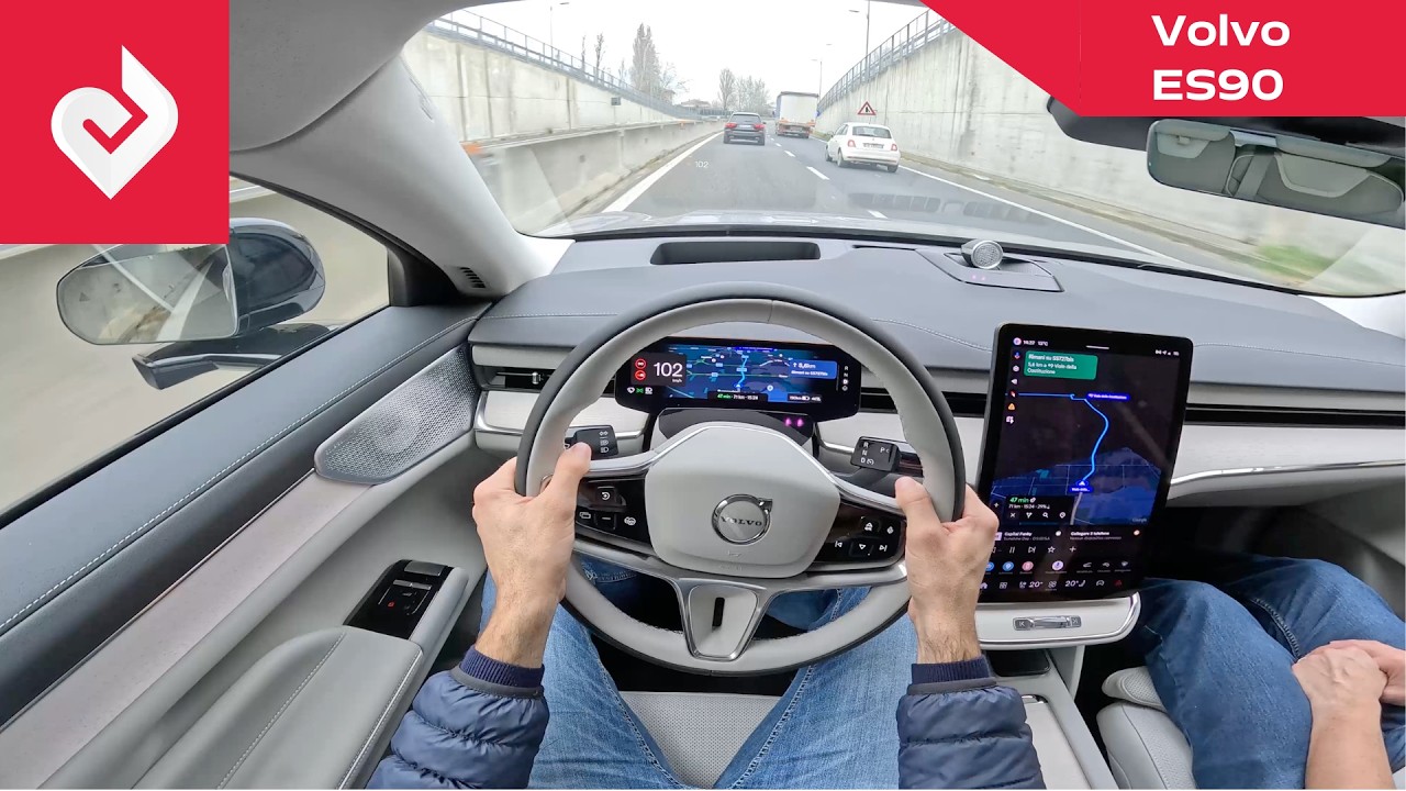 POV Volvo ES90 | Walkaround, Interior, Driving