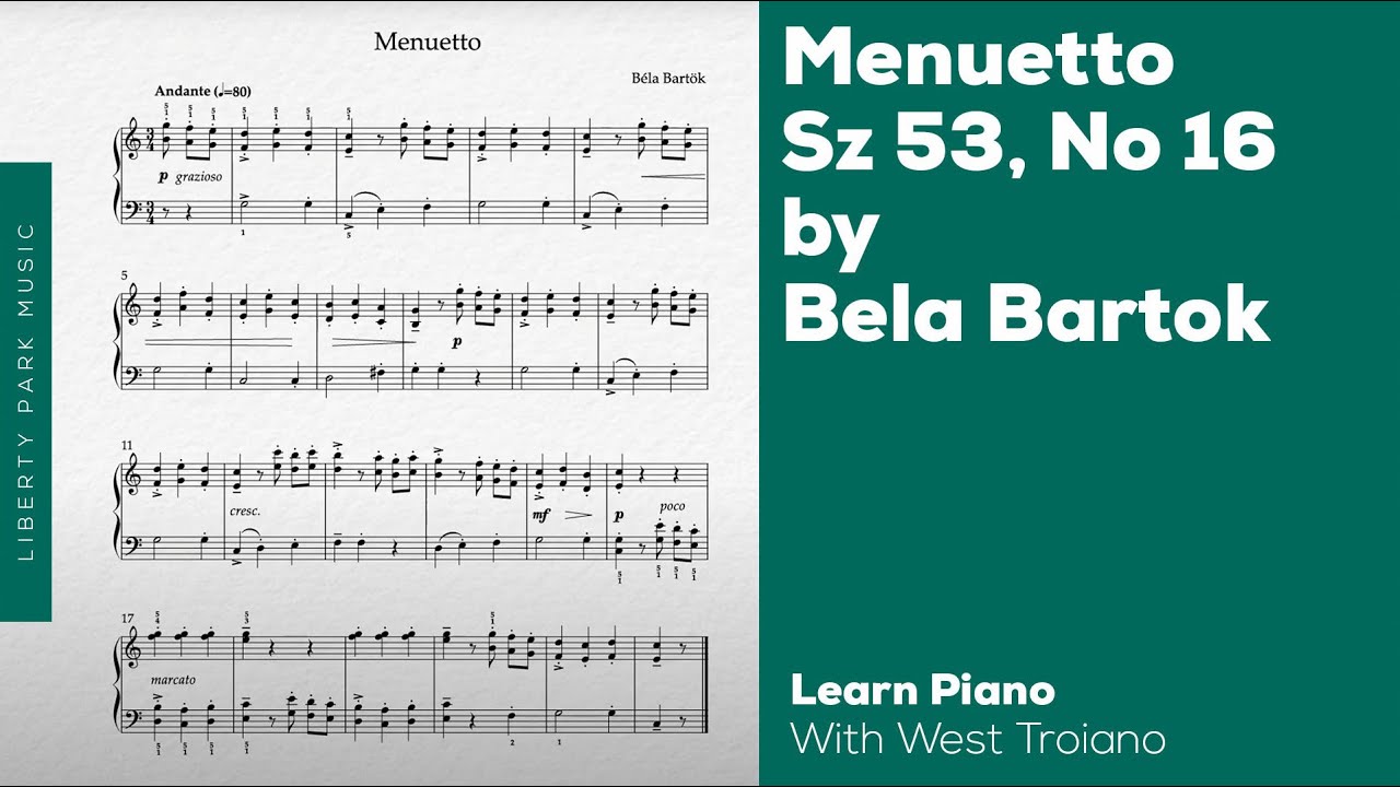 Bartok | Menuetto, Sz. 53, No. 16 | Mastering Articulations