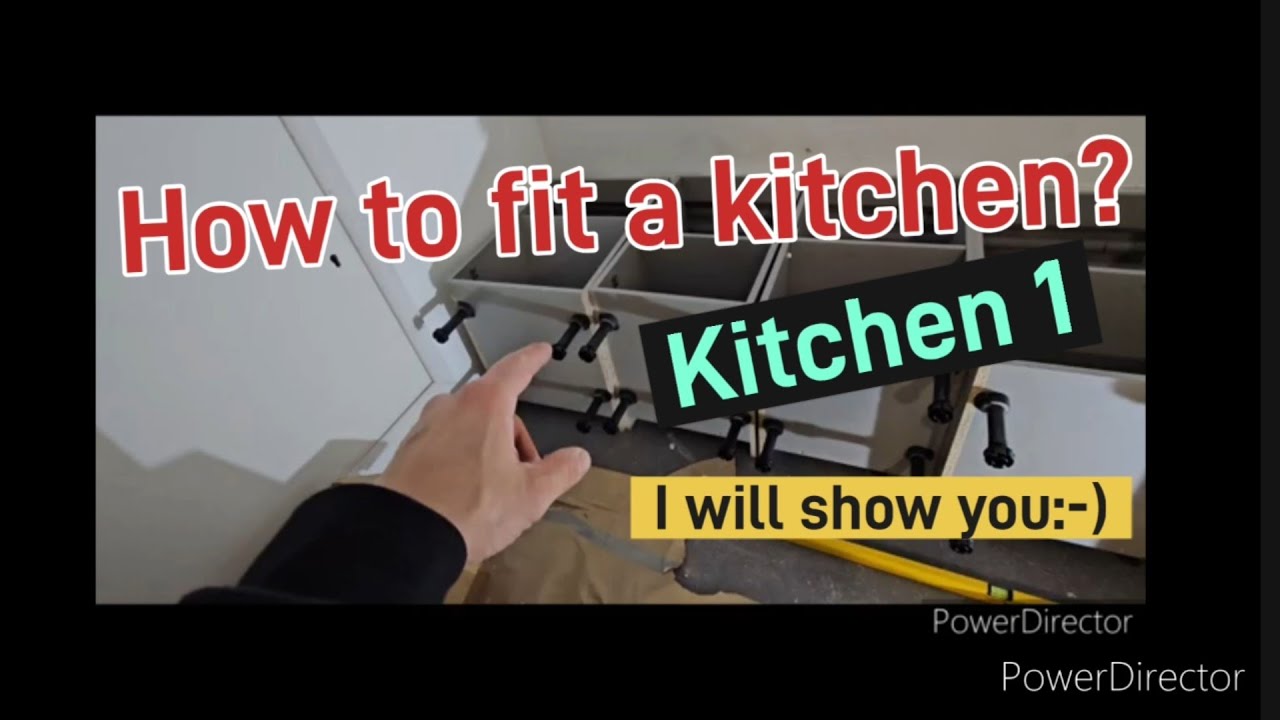 KITCHEN 1:-)How to fit a kitchen? i will teach You:-)You can do it:-) Please subscribe for more:-)
