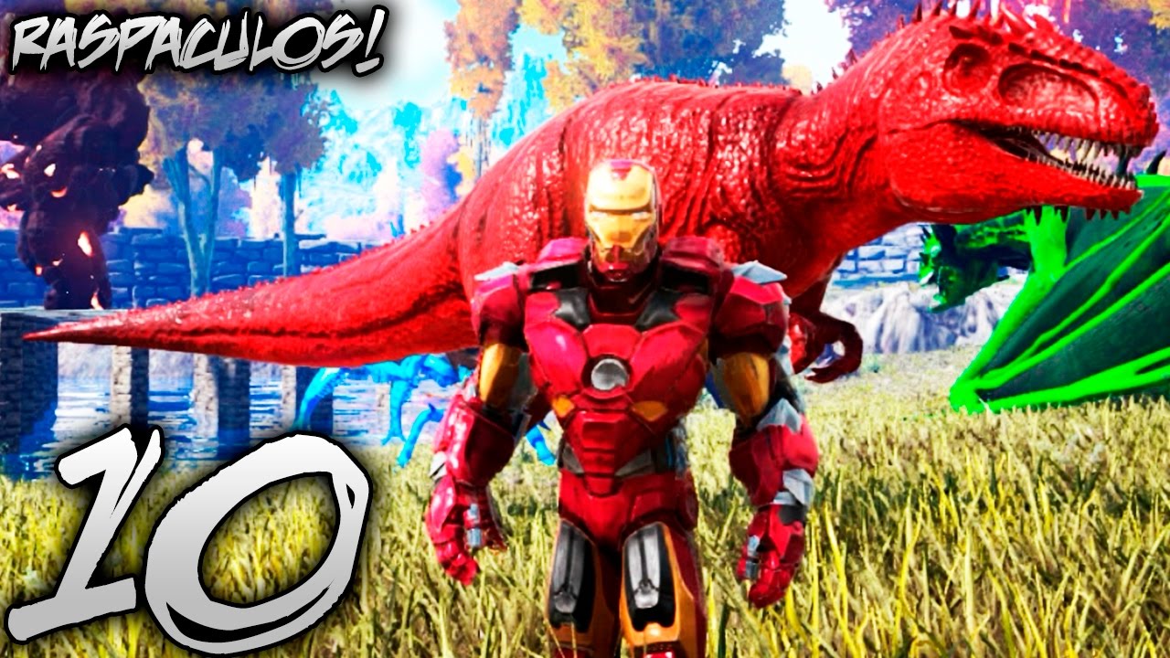 PRIMERA EVOLUCIÓN DE EL DINO MAS FUERTE DE ARK Y GIGANOTO CHIEF BEBÉ! | RASPACULOS #10