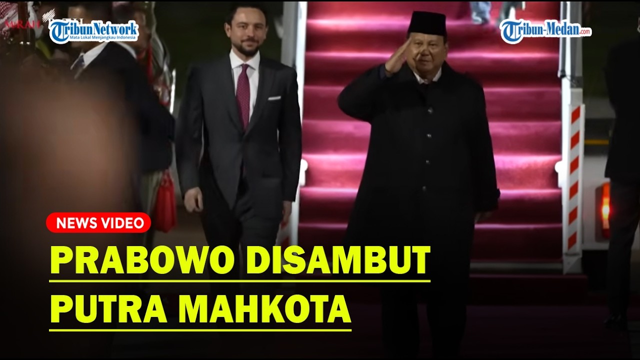Detik-detik Prabowo dan Menteri Bahlil Tiba di Yordania