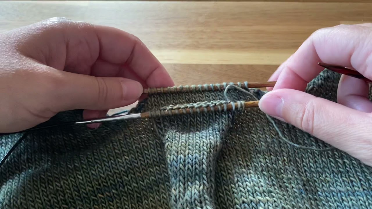 Join with the 3 needles method