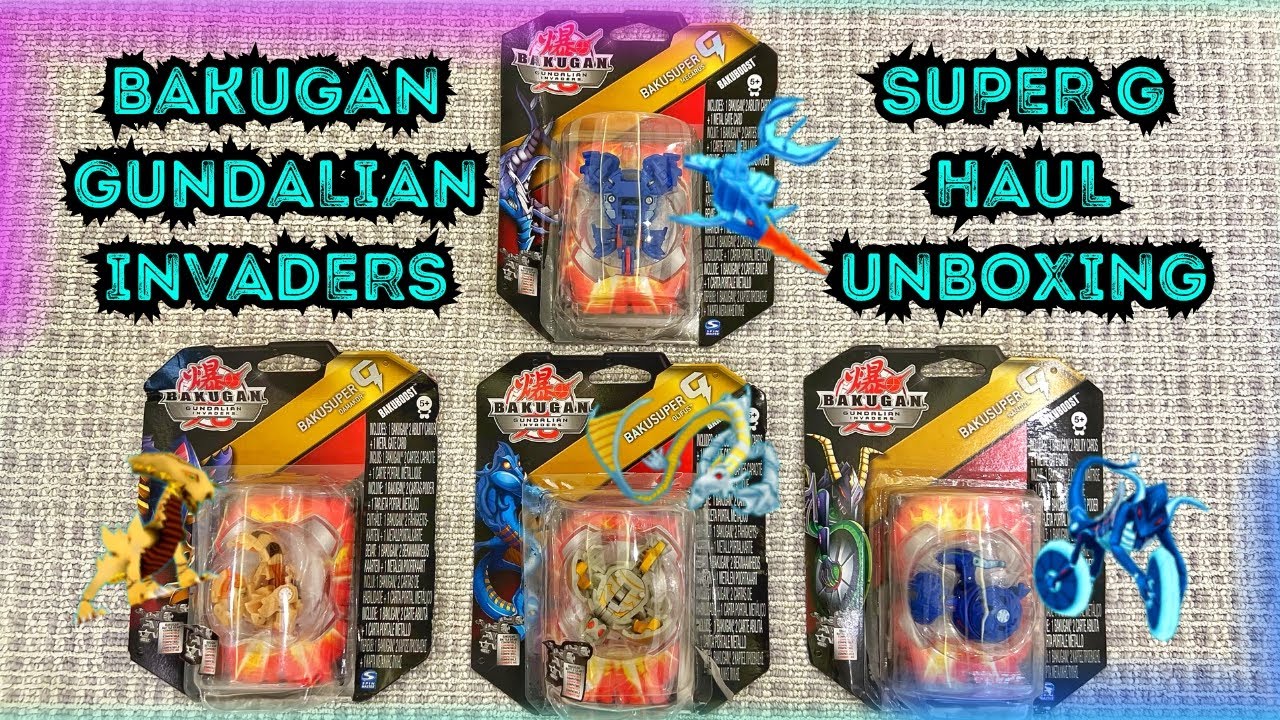 BAKUGAN GUNDALIAN INVADERS SUPER G HAUL UNBOXING!