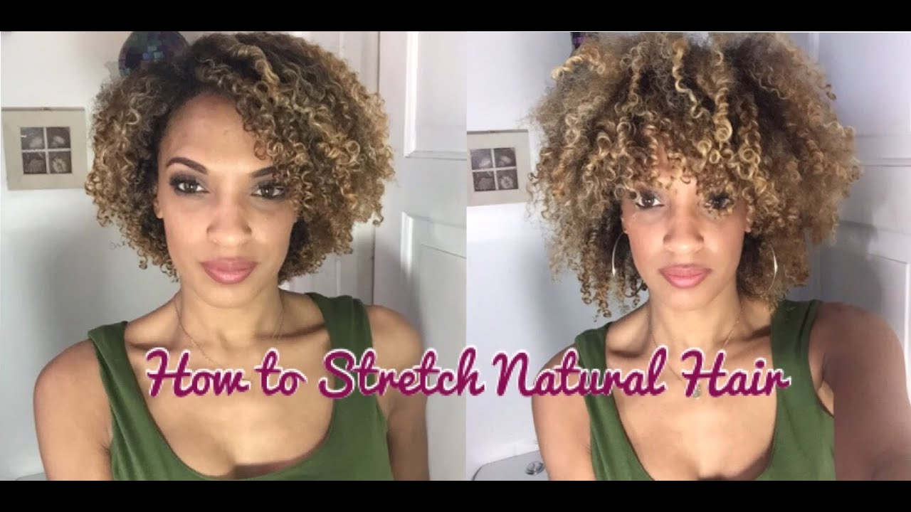 Stretching Natural Hair | 3c 4a Curls| No Shrinkage | NiaKnowsHair