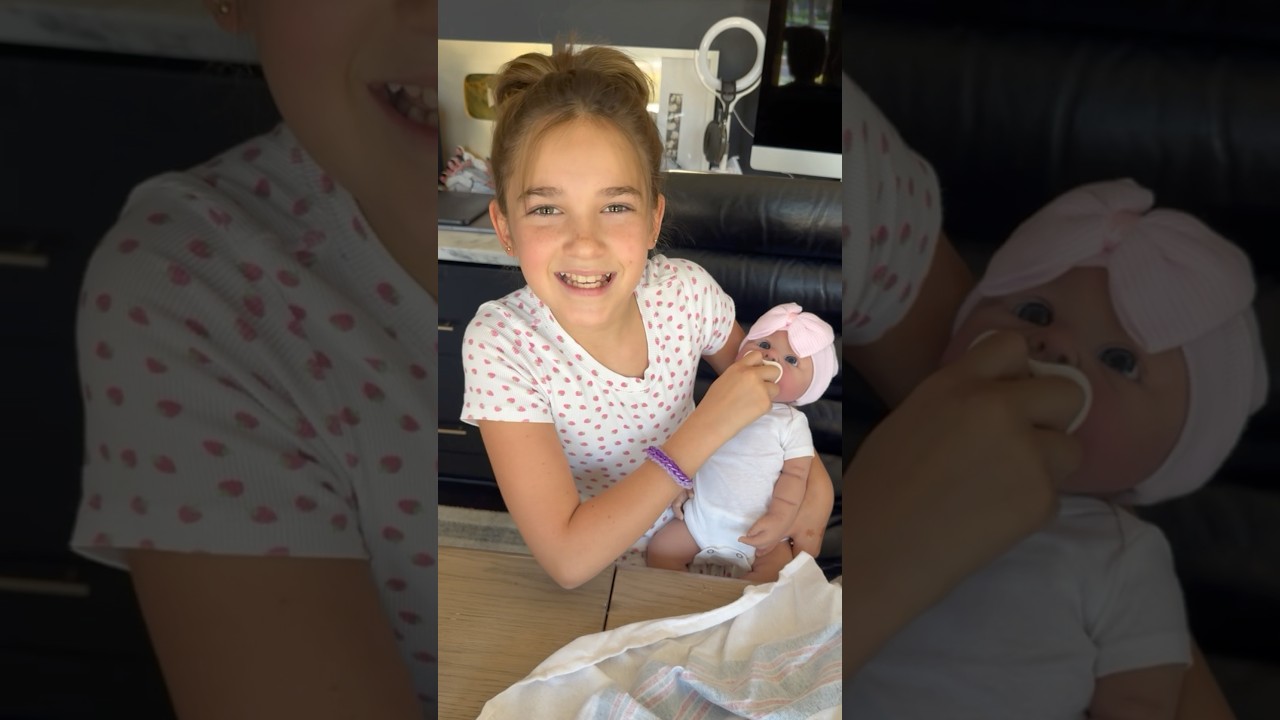 Watch Her Open the CUTEST Reborn Baby Doll  🥰🥰 #reborn #unboxing #shorts