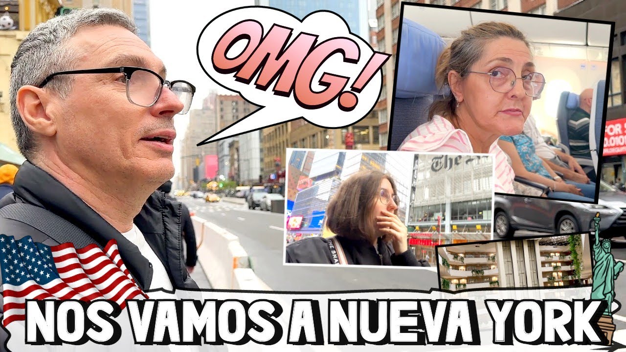 NOS VAMOS a NUEVA YORK + LLEGAMOS al HOTEL y NO TENEMOS RESERVA + TOUR de CONTRASTES🇺🇸| LorenaAndCia