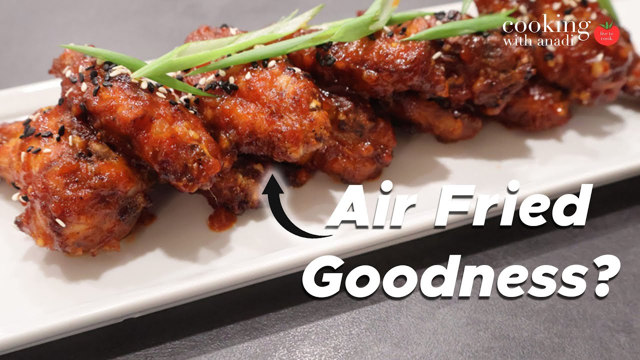 These Air Fryer Korean Fried Chicken Wings are Sweet, Spicy & CRUNCHY!