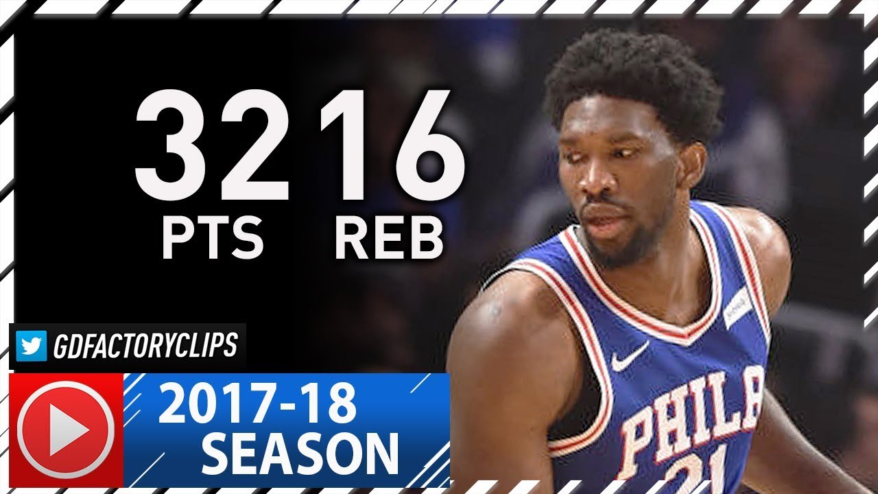Joel Embiid Full Highlights vs Clippers (2017.11.13) - 32 Pts, 16 Reb, BEAST!