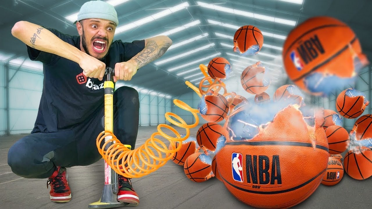 Enchi 50 BOLAS DE BASQUETE e explodi ao mesmo tempo
