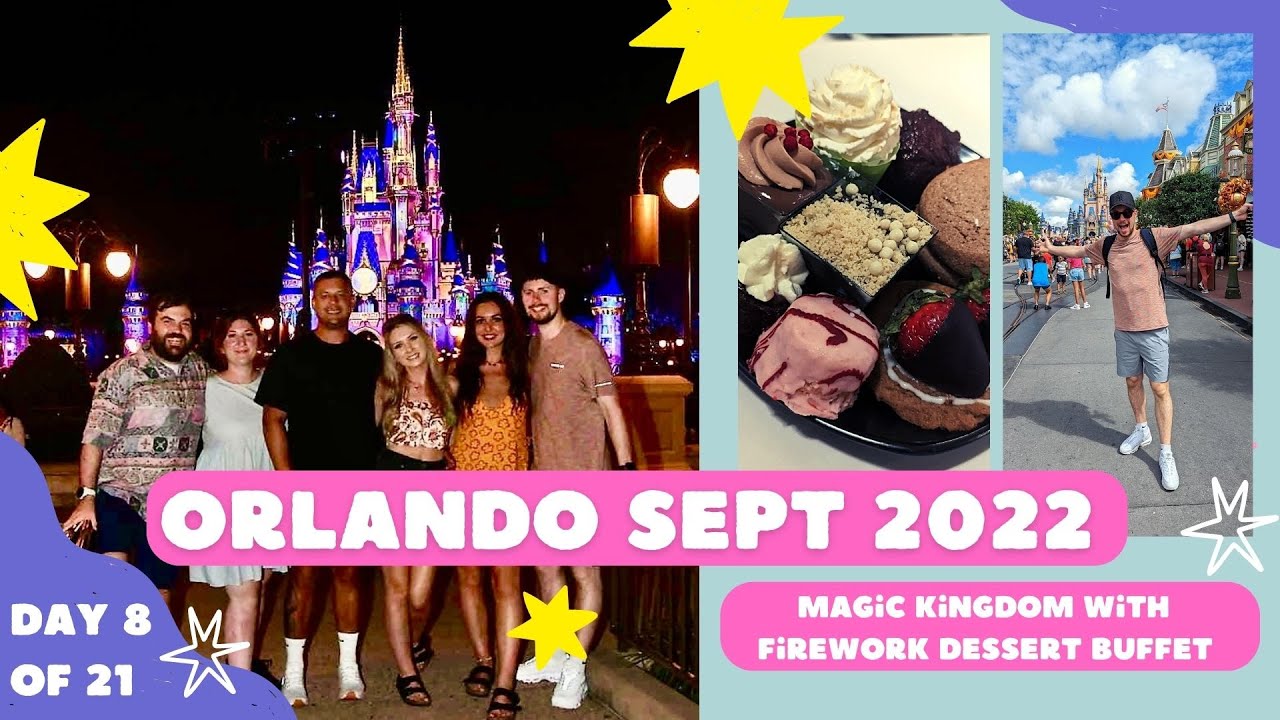 MAGIC KINGDOM DESSERT PARTY | WALT DISNEY WORLD 5OTH ANNIVERSARY | POP CENTURY ROOM TOUR 2022