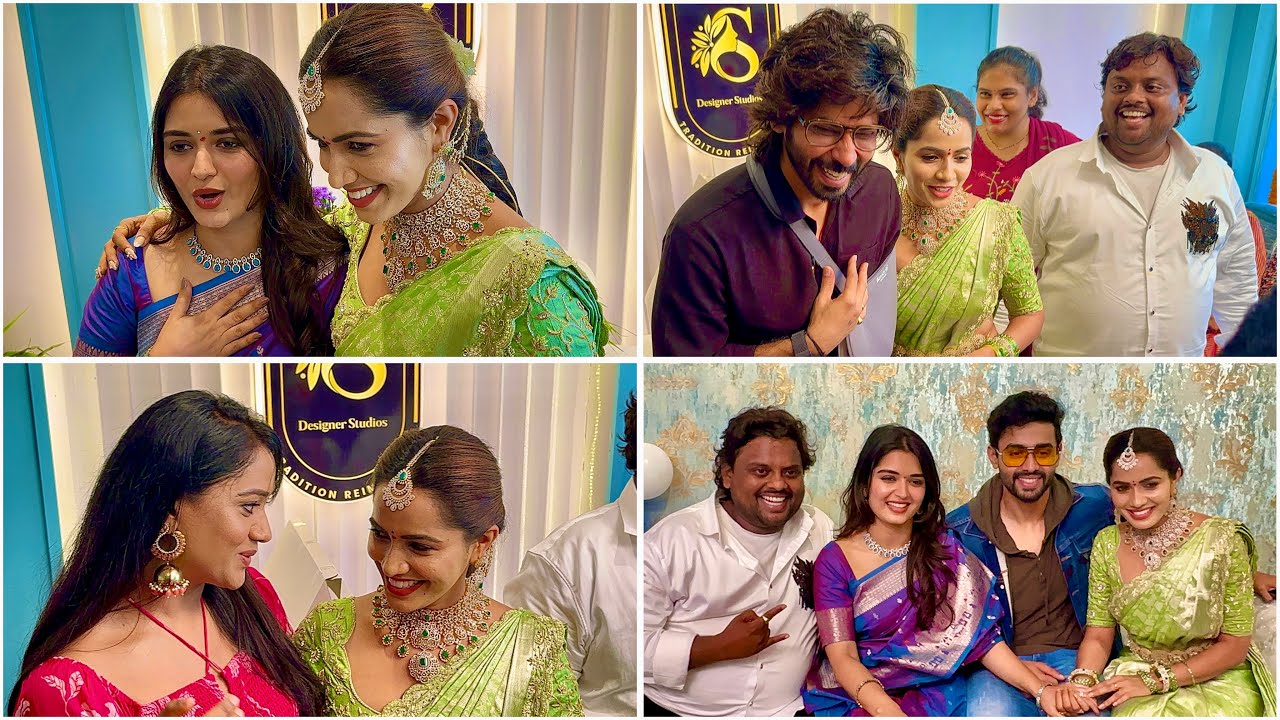 Shobashettydesignerstudios Grand launch Manikonda | PriyankaJain | Teja | Amar |Keerthi Biggbossteam
