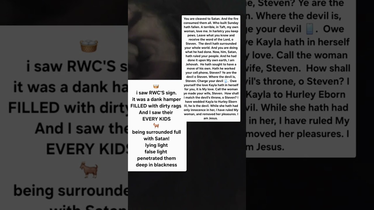 My husband Hurley Eborn III is Satan's temple. Hear all he said, all he says of me are lies wholly. 