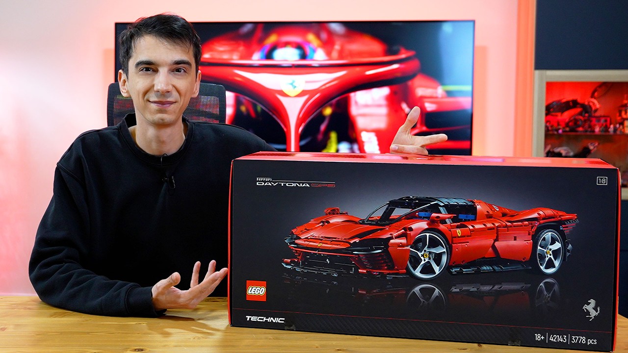 Lego Ferrari Daytona SP3 Yaptım! (Led Modifiyeli)