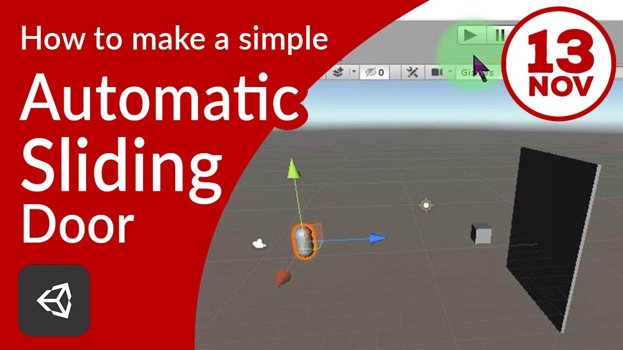 How to make a simple automatic sliding door for your Unity game