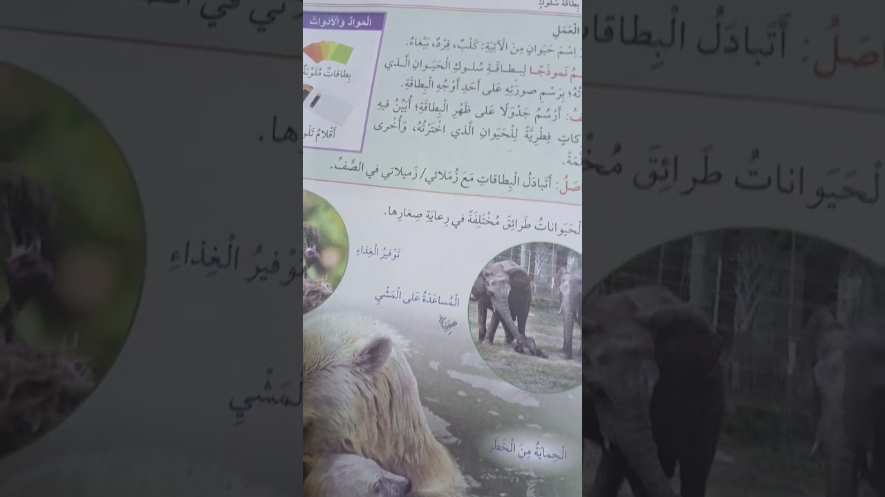 مادة العلوم الصف الثالث درس السلوك