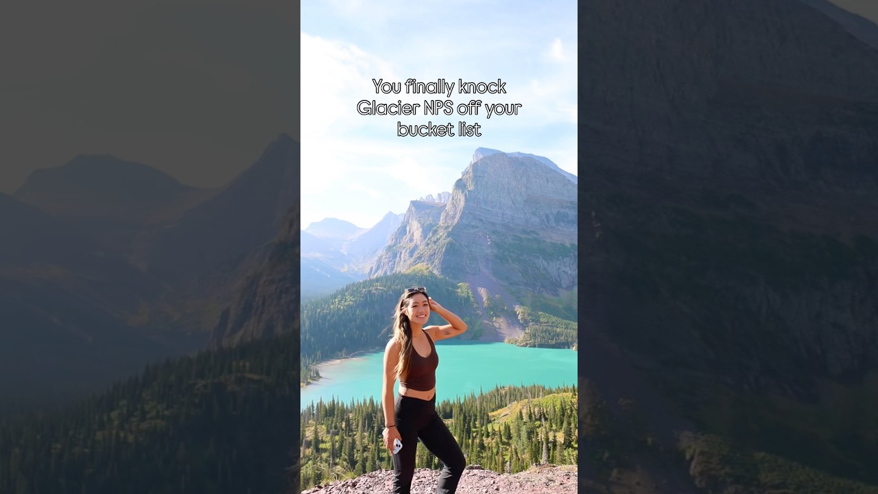 Is Glacier National Park on your bucket list? #glaciernationalpark #glacierlake #bucketlist