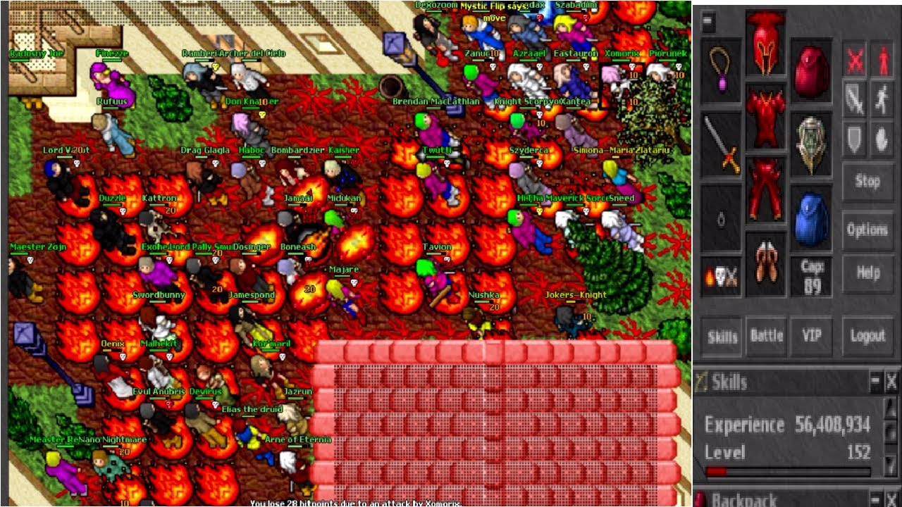 Old Tibia - Famous Eternia Battle - Midukan & LPS (2005 7.4)