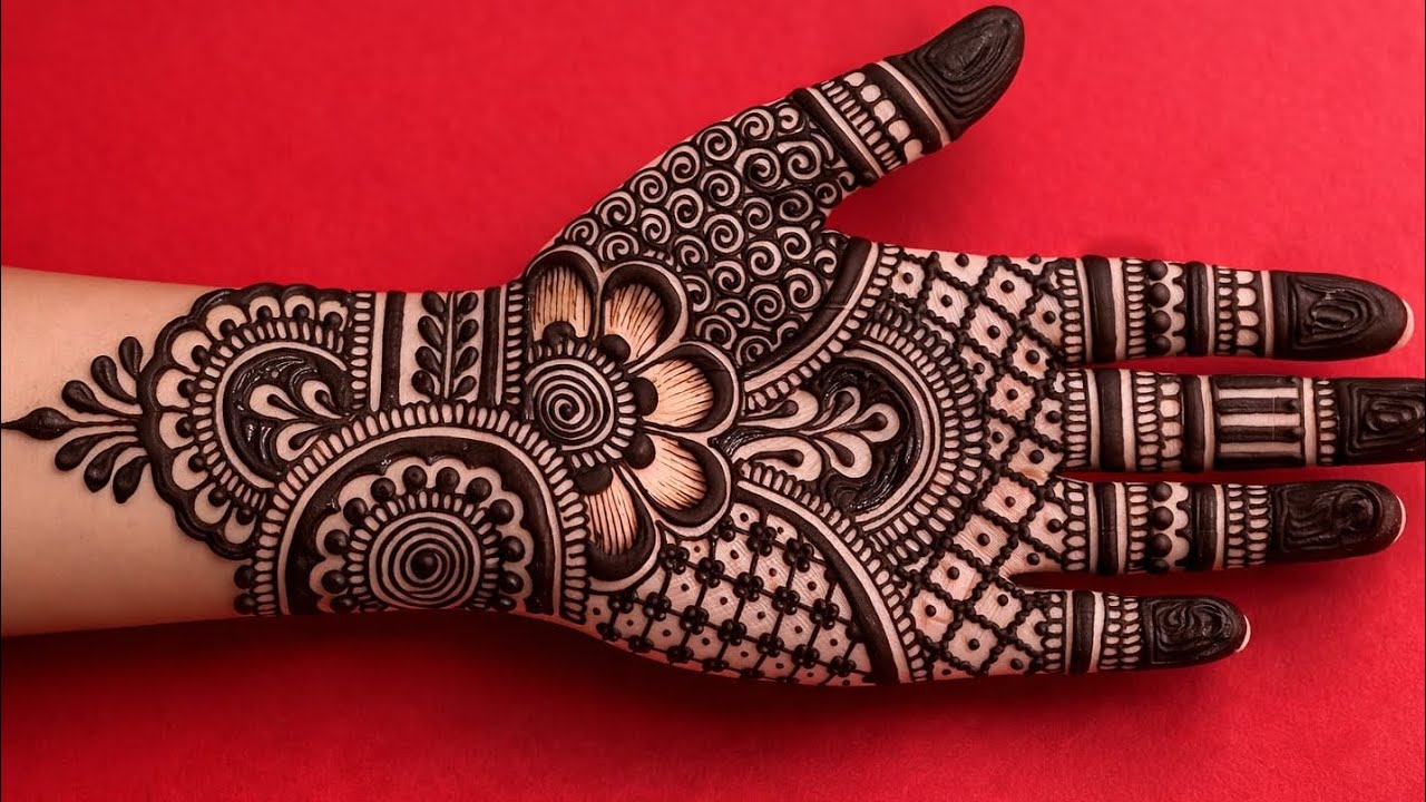 Simple beautiful front hand mehandi design | easy beautiful unique mehandi design | mehandi design 