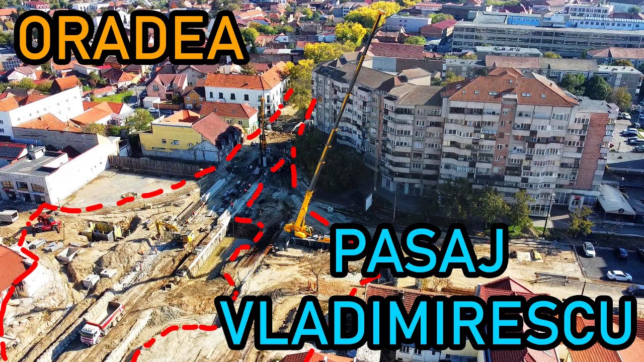 Stadiul lucrărilor-Oradea-Pasaj Decebal Vladimirescu-23.10.2024 🚩🚦🚘🚧