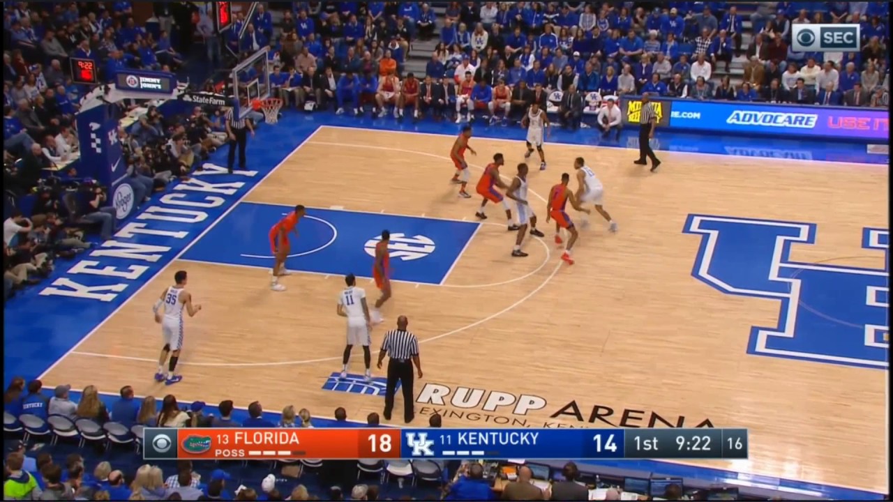 (NCAAM) #13 Florida at # 11 Kentucky in 40 Minutes - 2/25/17