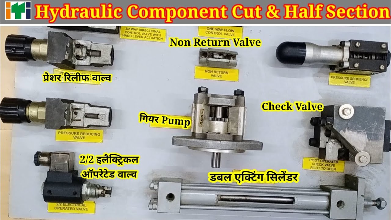 What Is The Hydraulic Component And Cut/Half Section