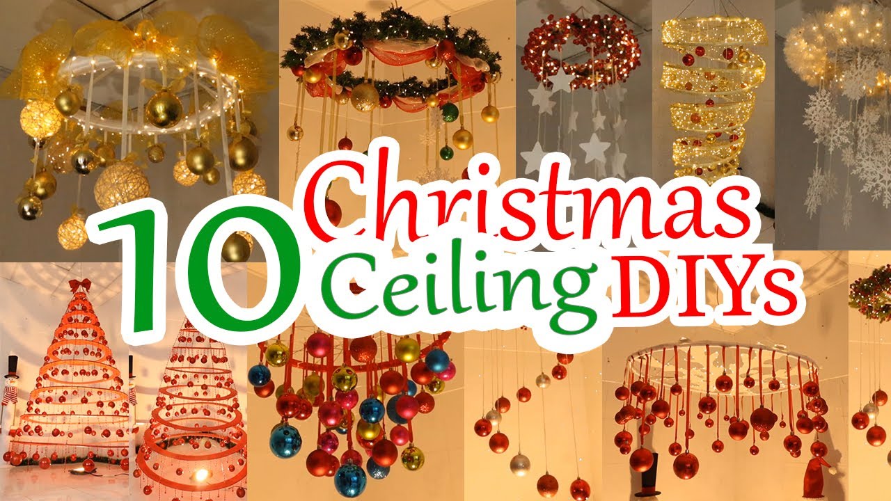 10 Festive Ceiling Hangings Anyone Can Make - DIY Christmas Ceiling