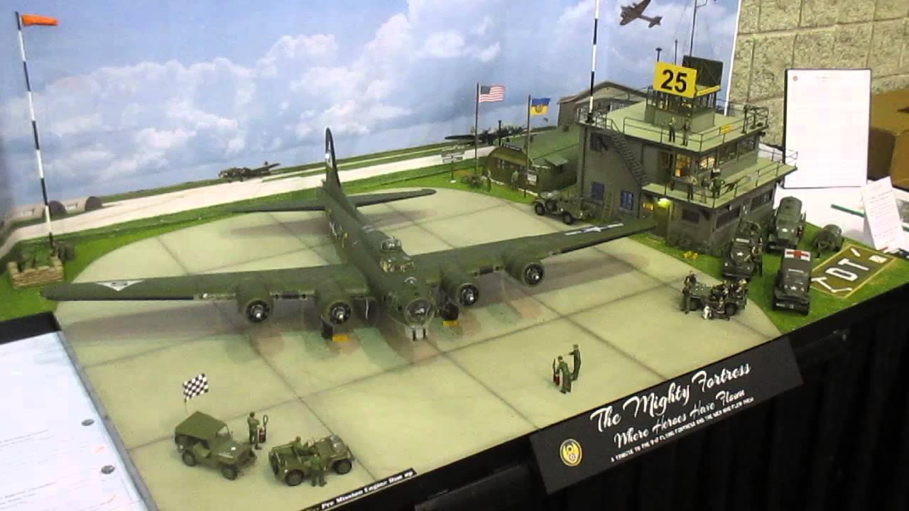 B-17 Model Diorama at IPMS 2014 Nationals in Hampton, Virginia 8-9-14