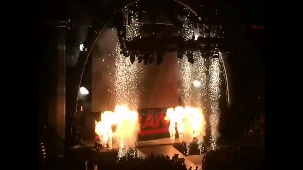 WWE Raw 2016 Pyro