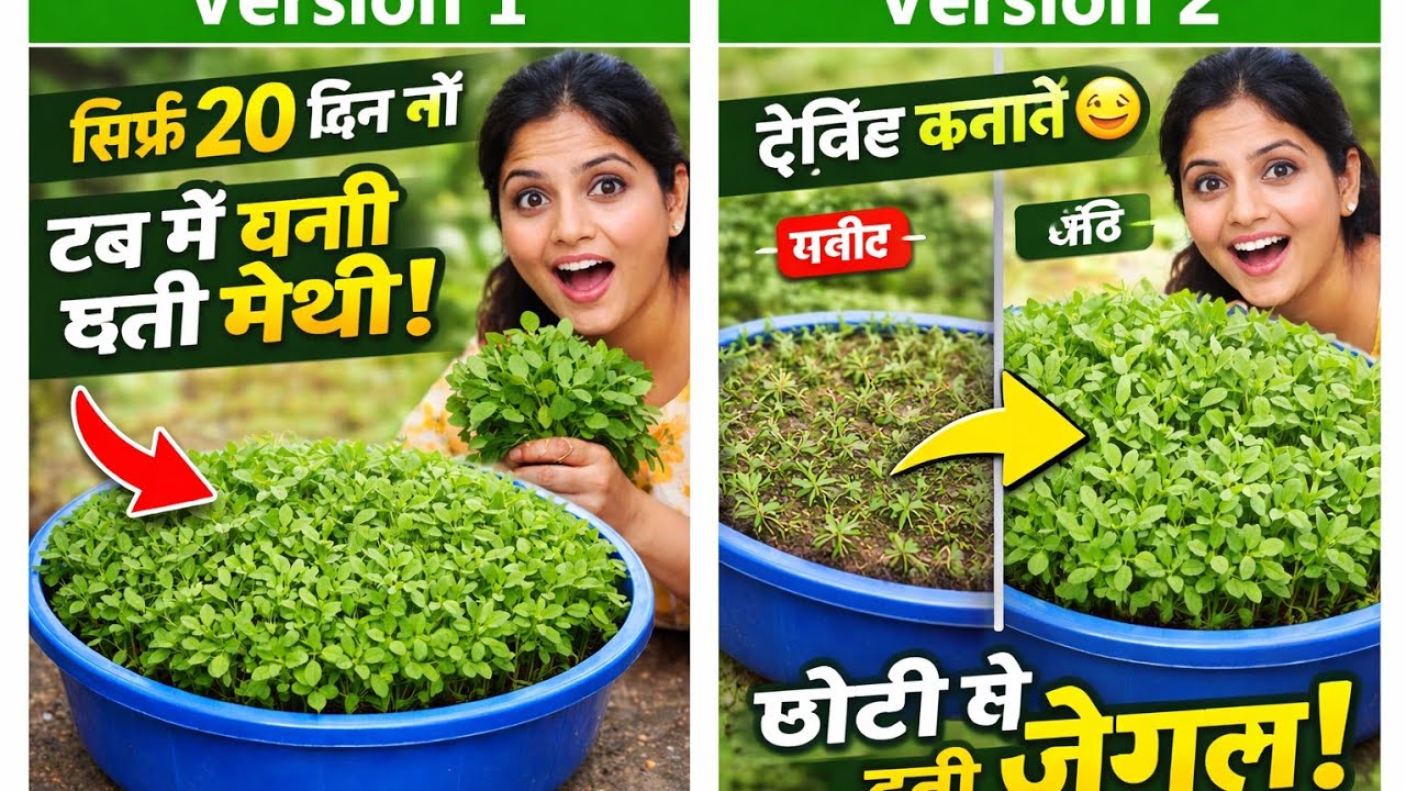 😯घर में मेथी बोने का सही तरीका 🌿 भर भर के मेथी होती है😱 #plantoto #gardenlovers #gardningtips 