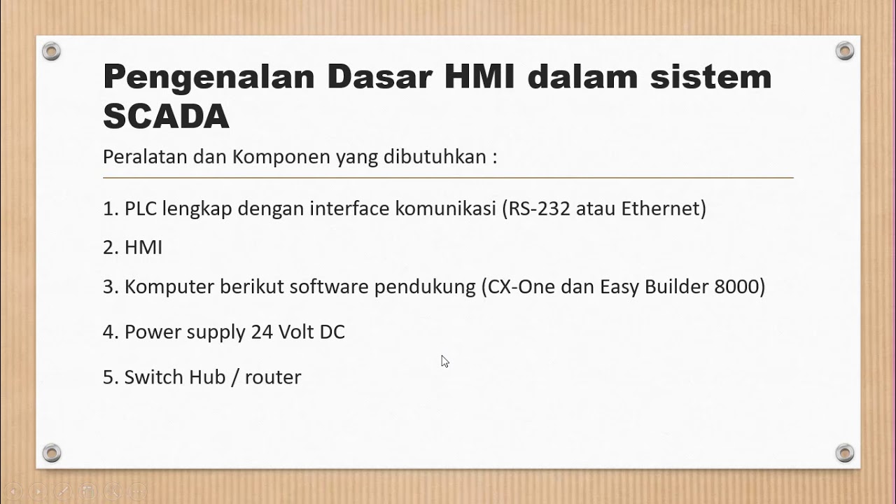 Pengenalan Dasar Mengoperasikan HMI pada Sistem SCADA