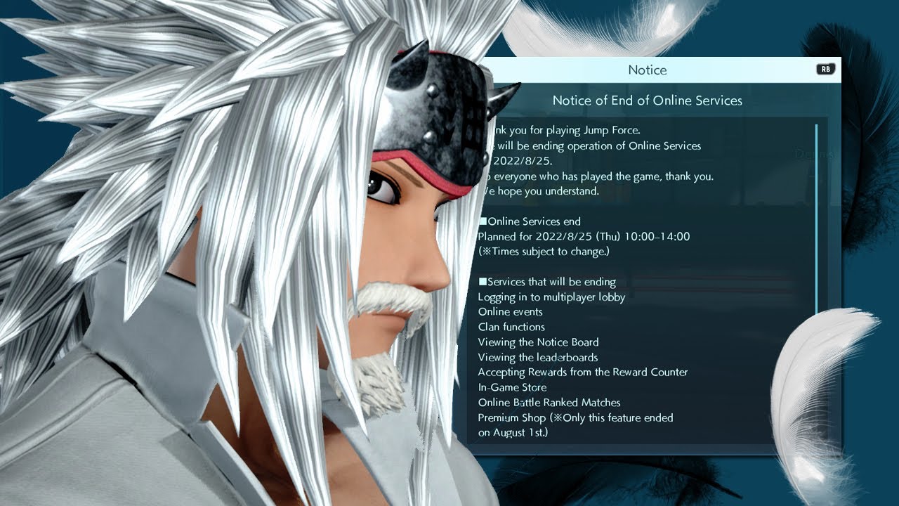 GOODBYE JUMP FORCE...