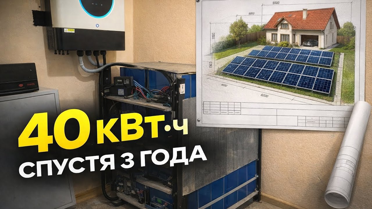 Солнечная электростанция 40 кВт·ч спустя 3 года — что стало с системой?! Реальный отзыв! 
