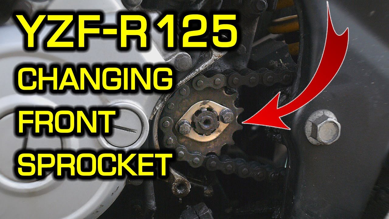 YZF-R125 changing front sprocket